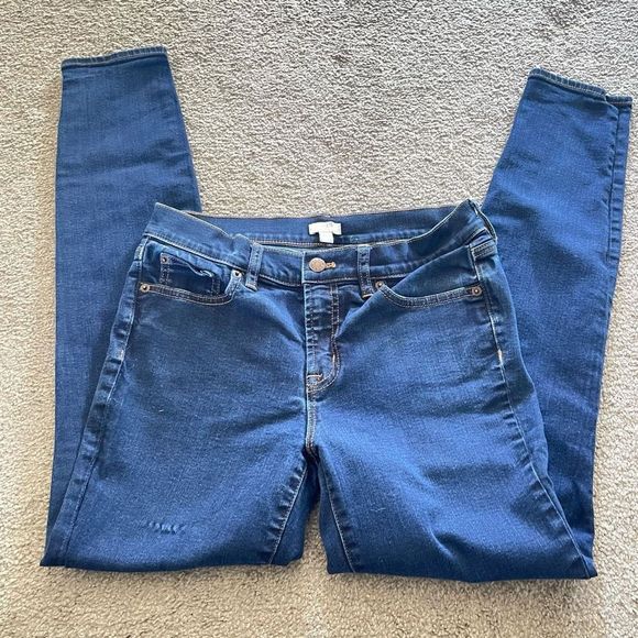 J.Crew Mid Rise Skinny Stretch Jeans Size 28 | 6 - Picture 1 of 5